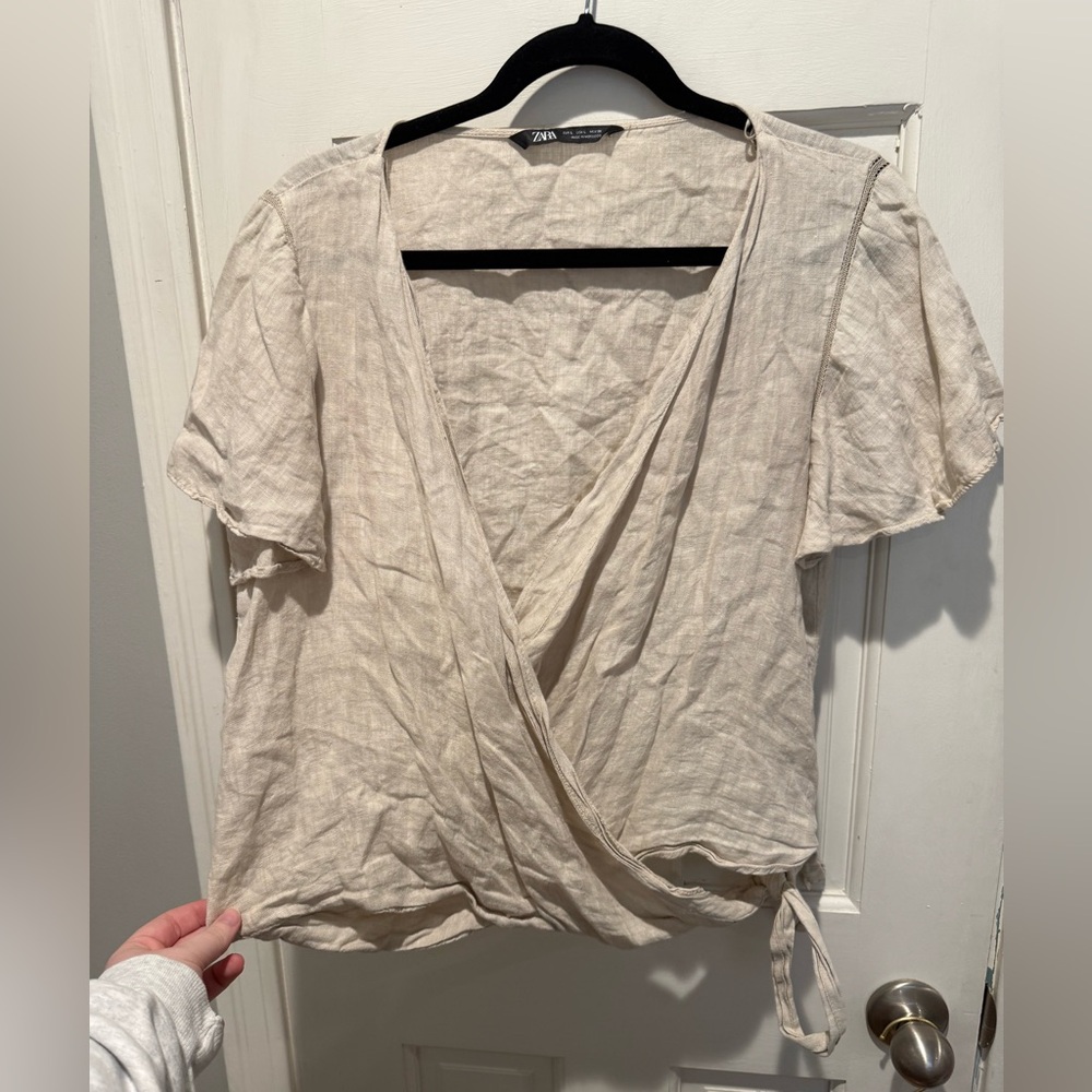 Zara wrap top